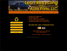 Tablet Screenshot of leonautoparts.com